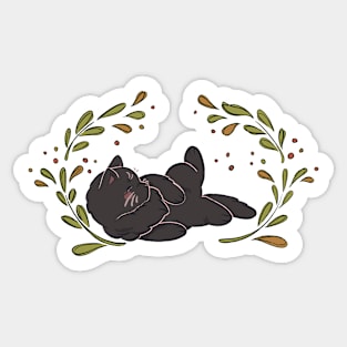 Cute Black Cat Sticker